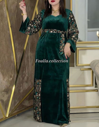 فستان نرجس اخضر