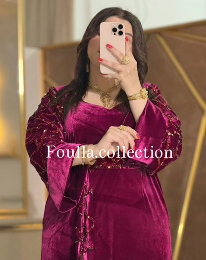 فستان نور ارجواني