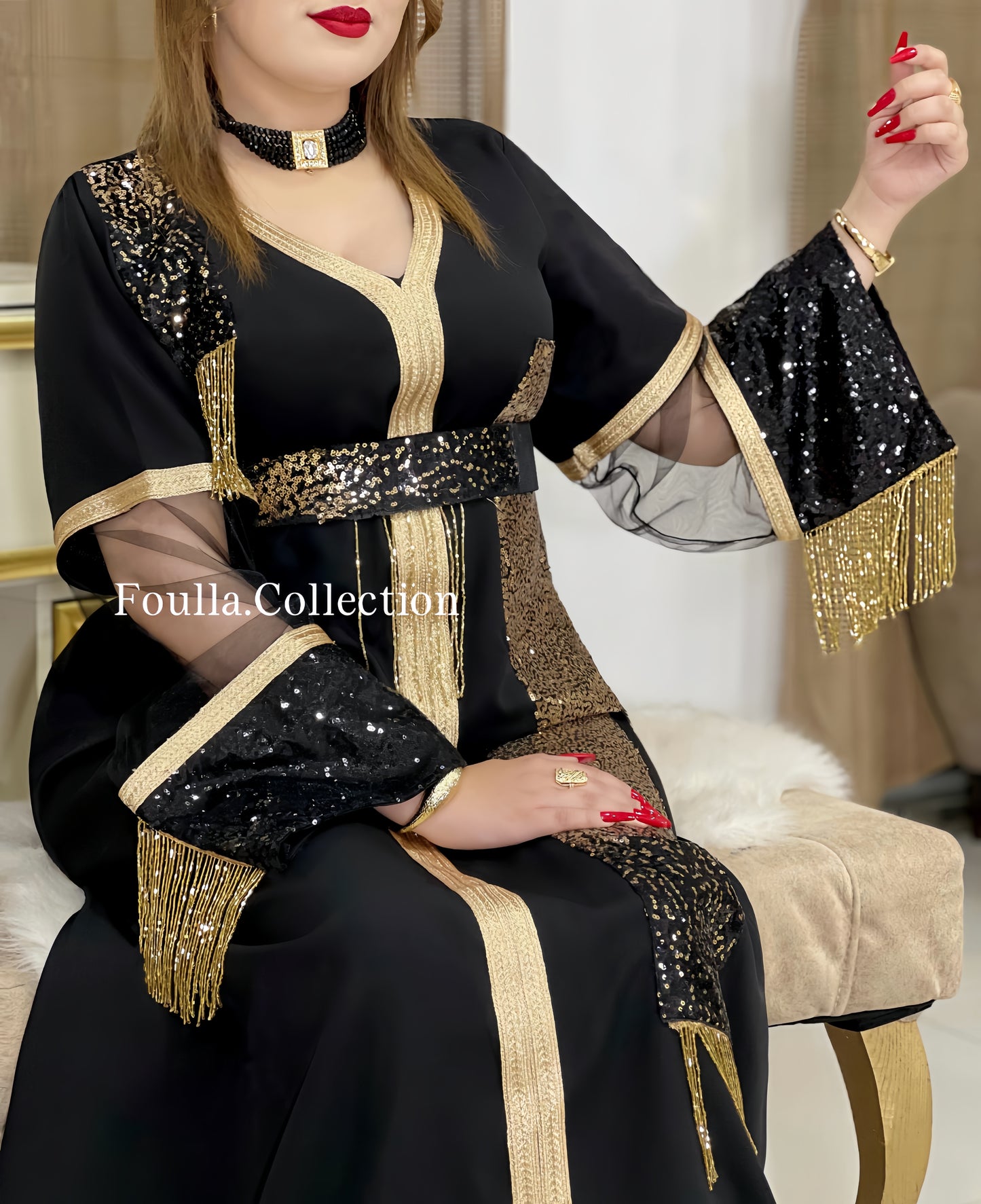 قفطان الماس crêpe
