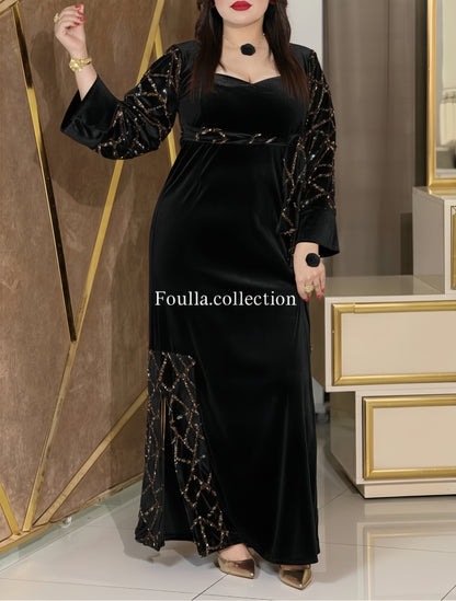 فستان نور اسود