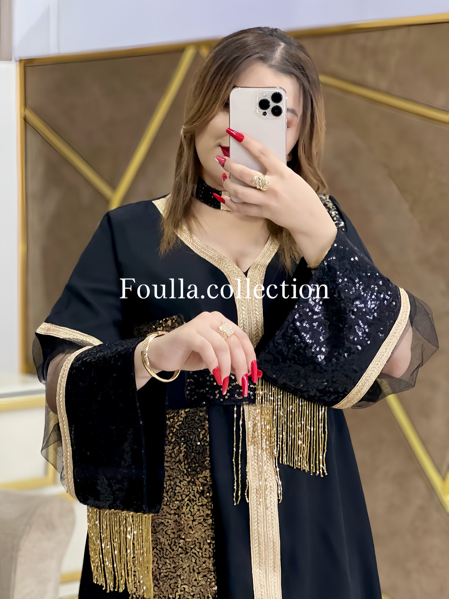 قفطان الماس crêpe