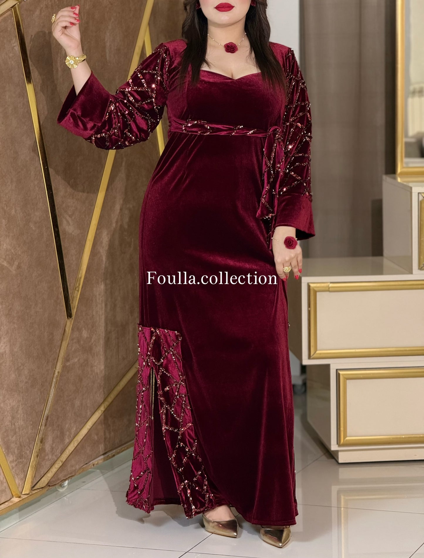 فستان نور بورڤاندي