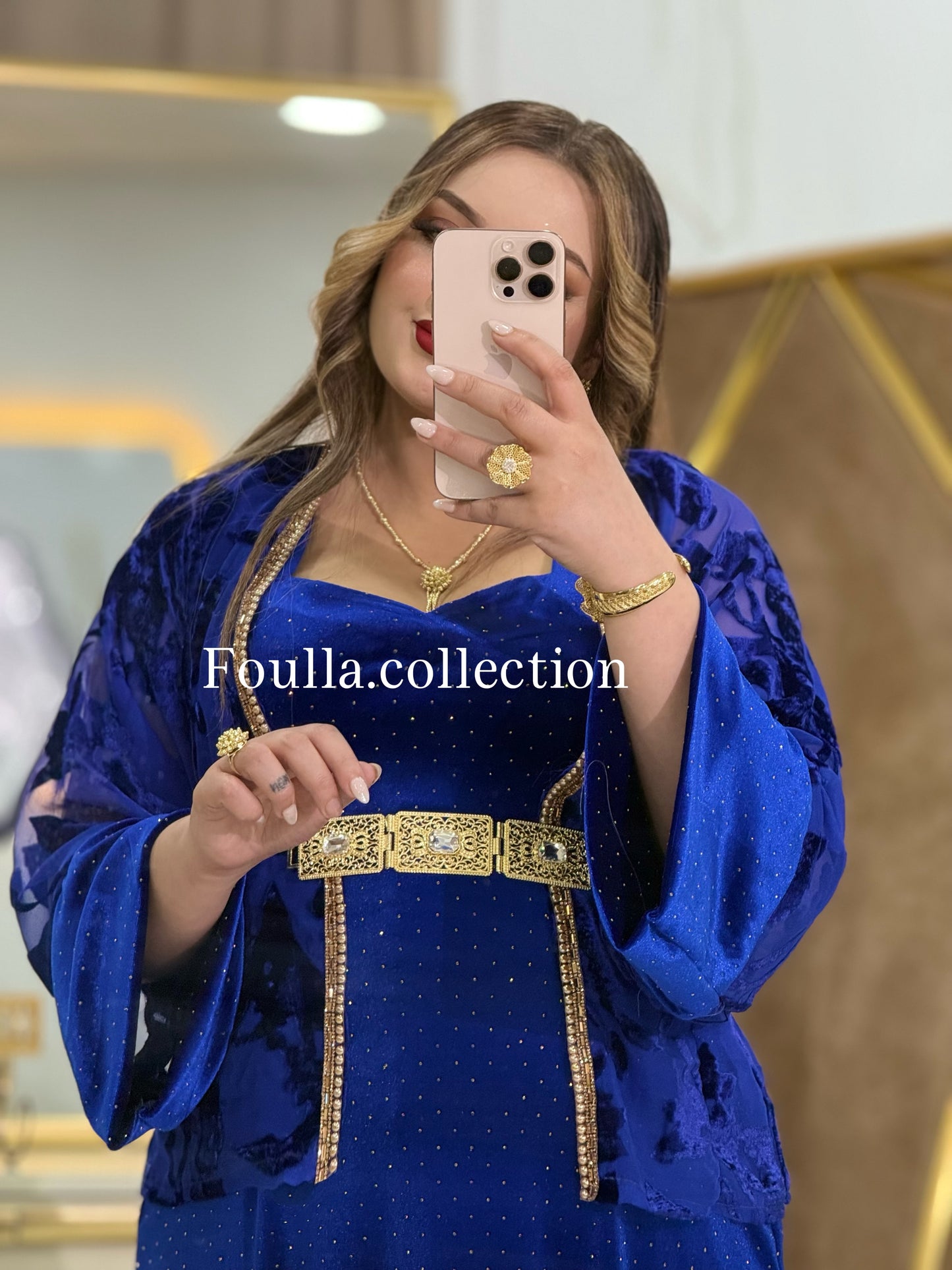 قفطان رهف ازرق ملكي