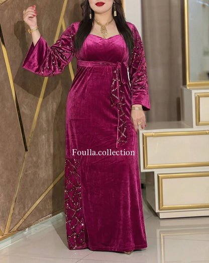 فستان نور ارجواني