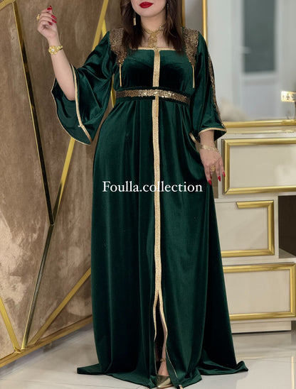 قفطان الجوهرة اخضر