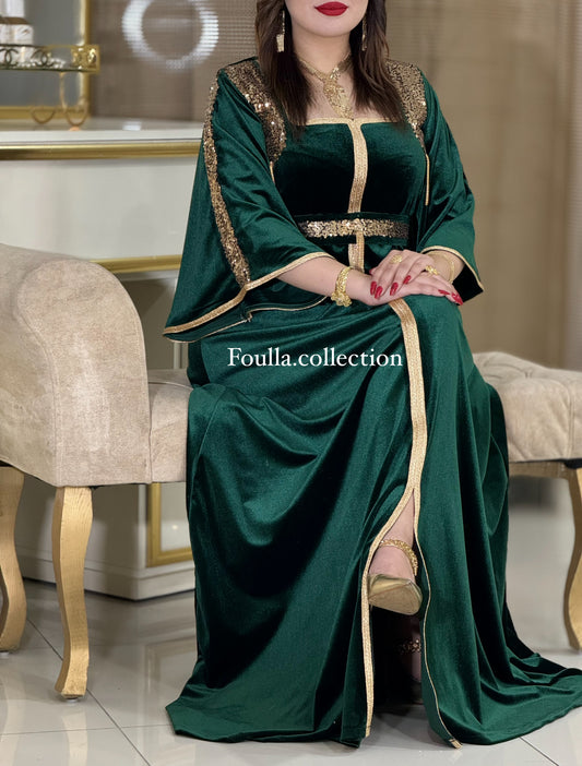 قفطان الجوهرة اخضر