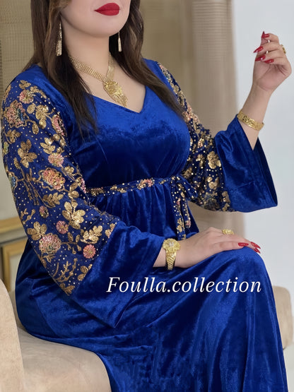 فستان ندى ازرق ملكي