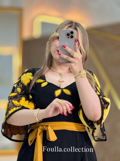 فستان نسرين اصفر