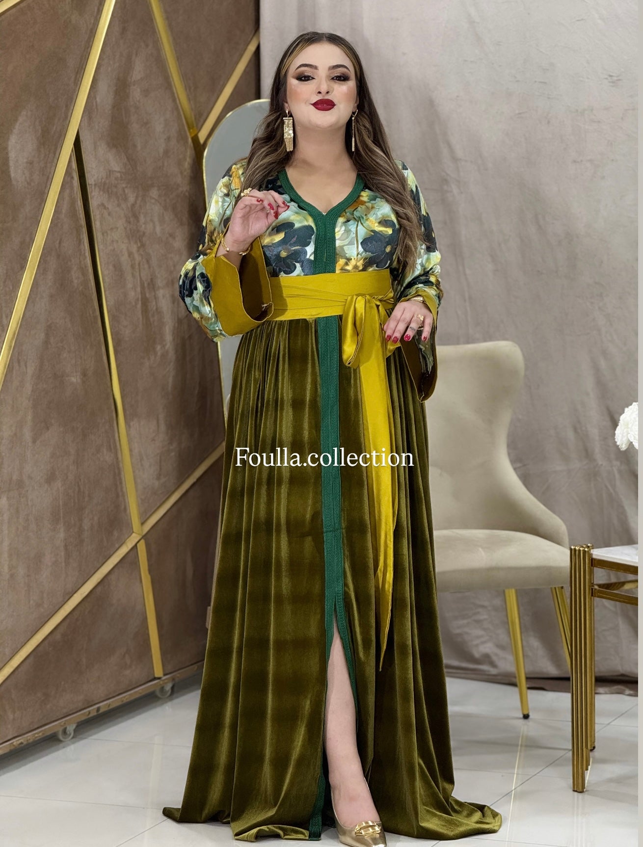 قفطان زهراء اخضر