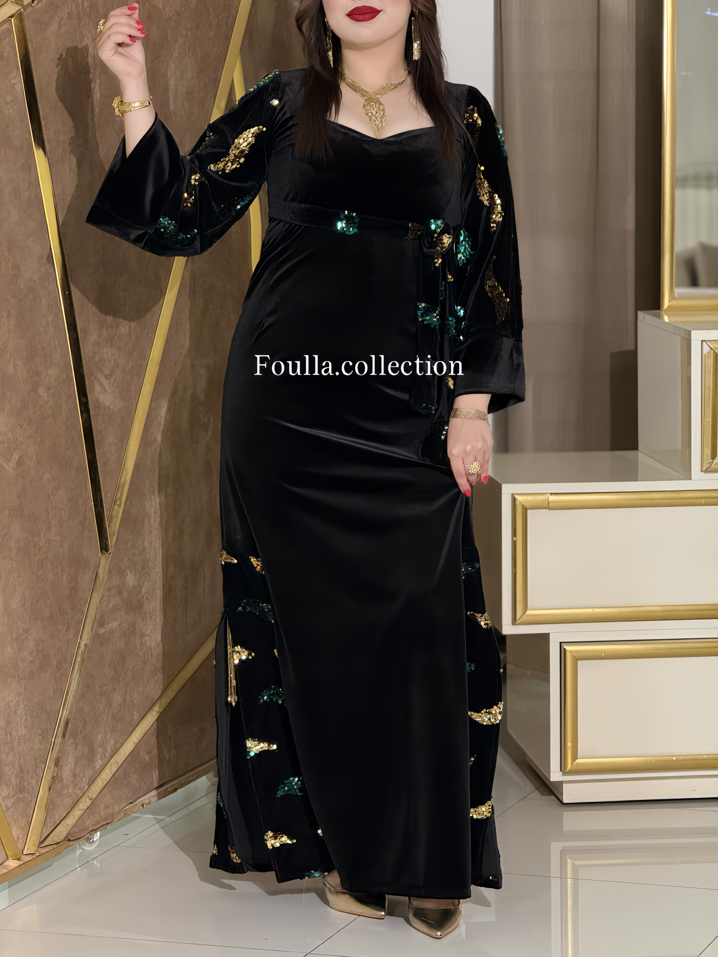 فستان نورهان اخضر