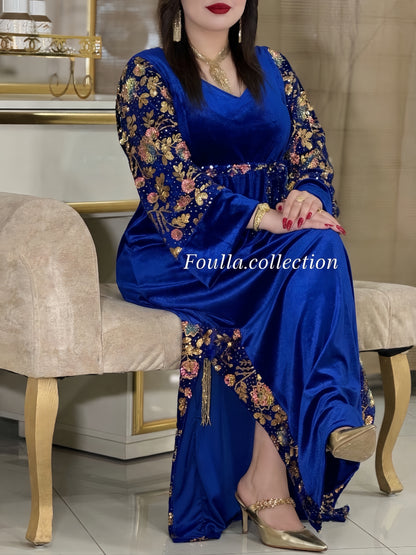 فستان ندى ازرق ملكي