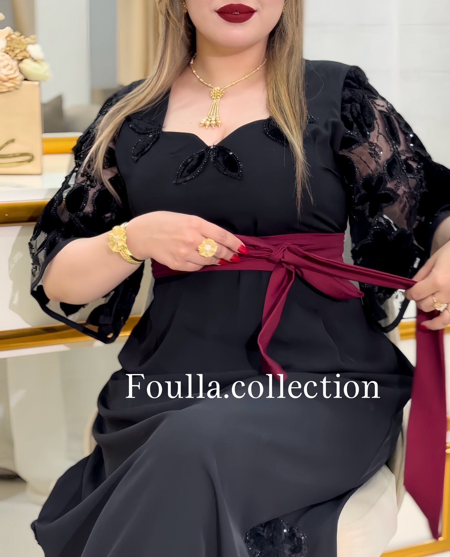 فستان نسرين اسود